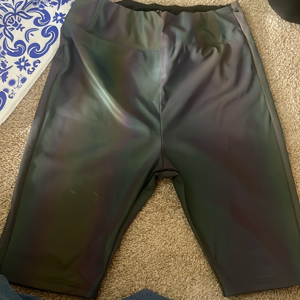 Rainbow shorts for women size medium